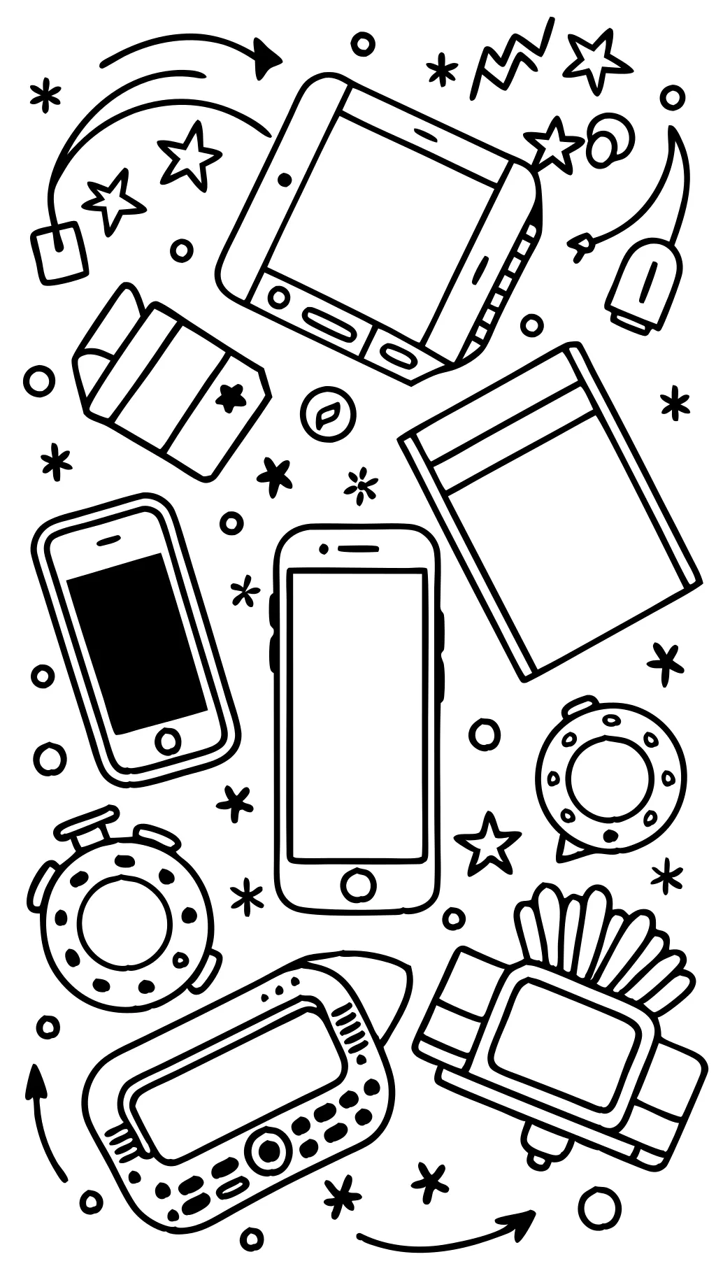 coloriage de téléphone